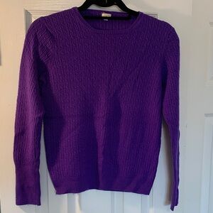 J. Crew Factory Vibrant Purple Crew Neck Sweater (2010’s)